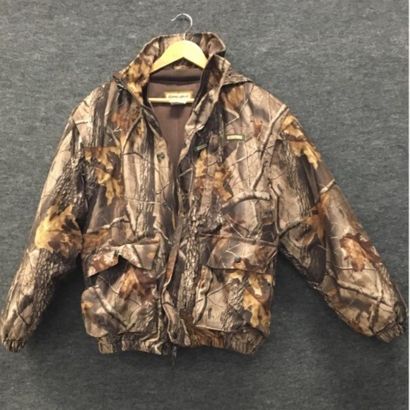 Vintage Remington Camo Men's Jacket Medium RealTree Hardwoods - Picture 1 of 6
